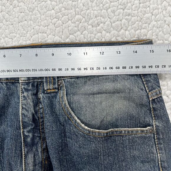 Anchor Blue Beyond Baggy Denim Shorts Men’s Size 29 Blue Y2K Hip Hop Streetwear - Picture 5 of 9